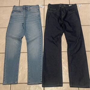NWT Bundle of Two Old Navy Dark Blue and‎ Light BlueJeans Size 12